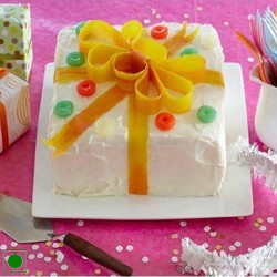 Gift wrapped cake